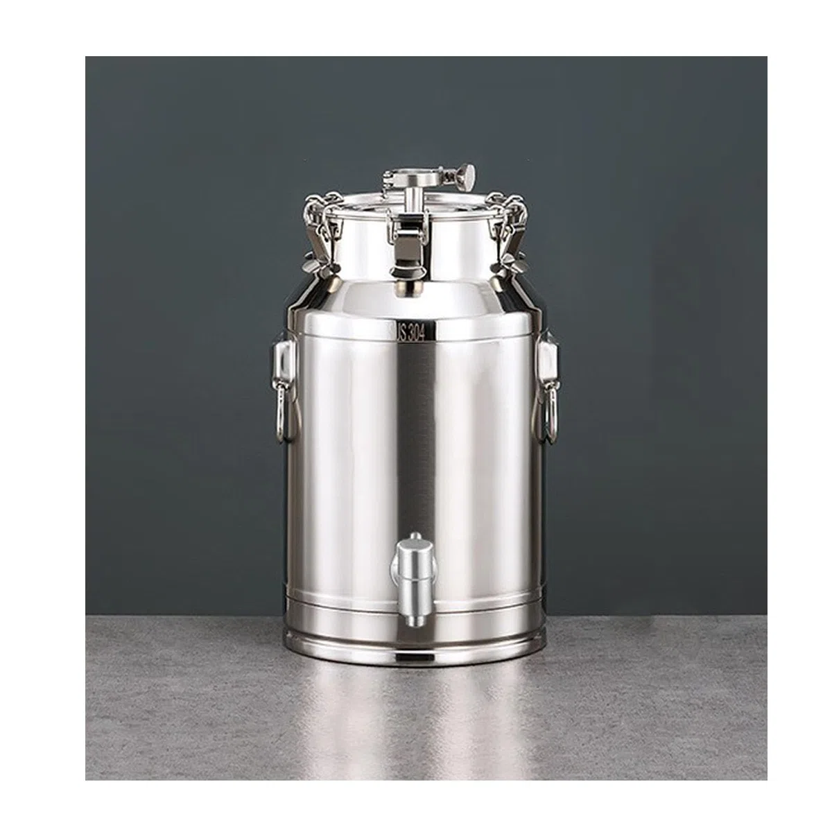 25 * 44CM/20L,Hohe Kapazität Gärbehälter Gärfass,Abgedichtet Barrel Zum Transportieren Oder Zur Aufbewahrung,Edelstahl Gärkessel Fermentierkessel
