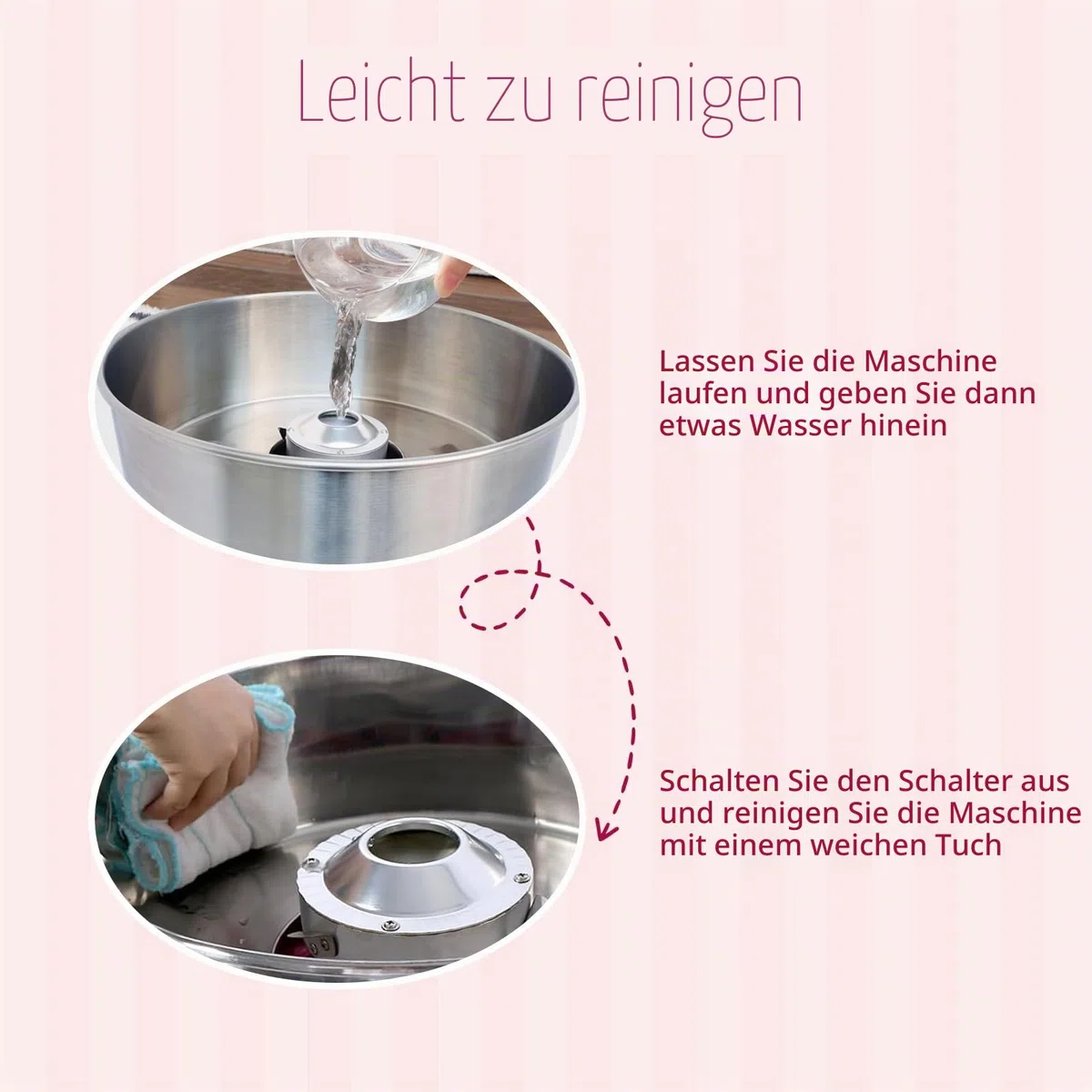Elektrische Zuckerwattemaschine, 1000 W Zuckerwattegeräte, Zuckerwattemaschine Cotton Candy Machine, Zuckerwatte Maschine mit Edelstahlschüssel, Perfekt für Kindergeburtstage zu Hause