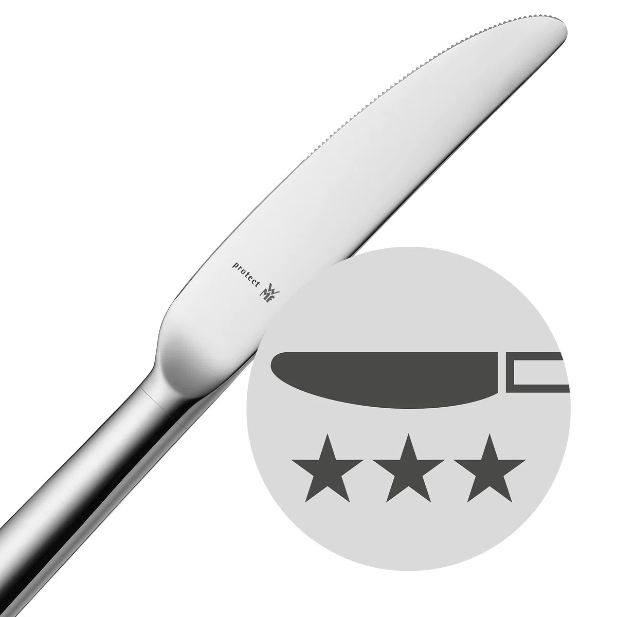 WMF Corvo Besteck Set 12 Personen, Essbesteck 60 teilig, Hohlheftmesser, Cromargan Protect mattiert, kratzbeständig, spülmaschinenfest
