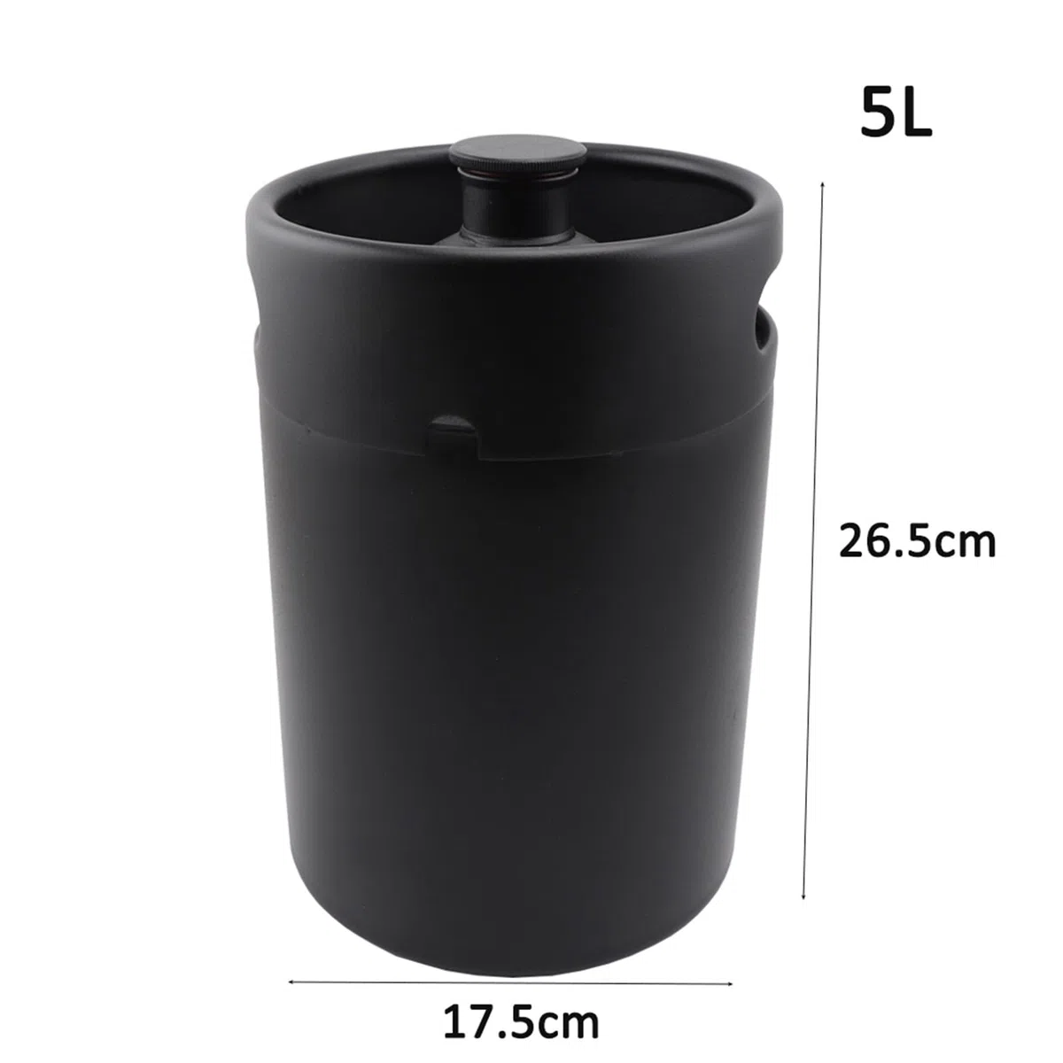 bierbrauset Homebrew Mini Keg 5L Druckbierfasssystem Einstellbarer Bierhahn und CO2-Regler Heimbrau-Sets