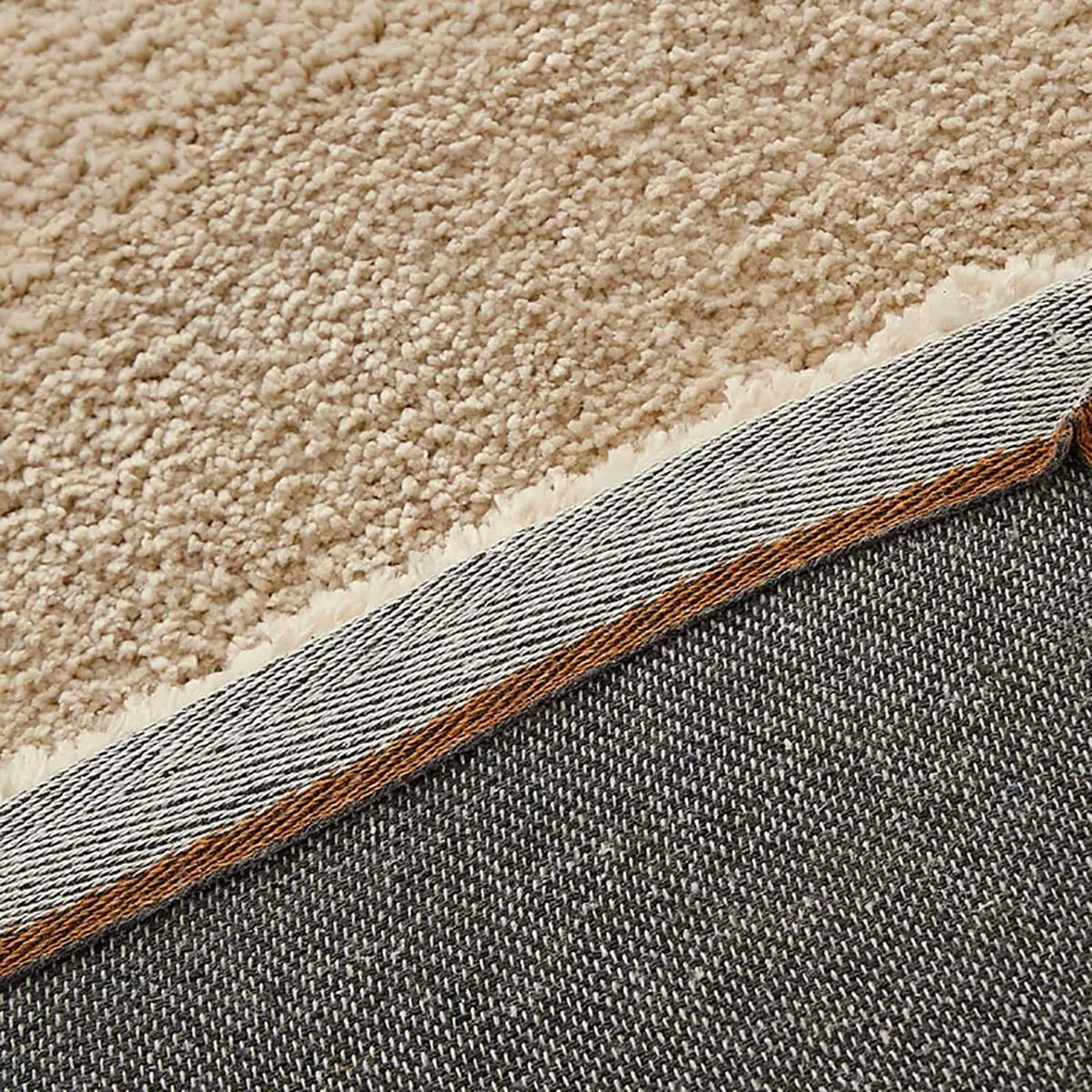 Zotteliger Teppich, ultraweich, rutschfest, rechteckig, für Schlafzimmer und Wohnzimmer, dicker Plüsch, Niederflor-Design, Heimdekoration, 160 x 230 cm