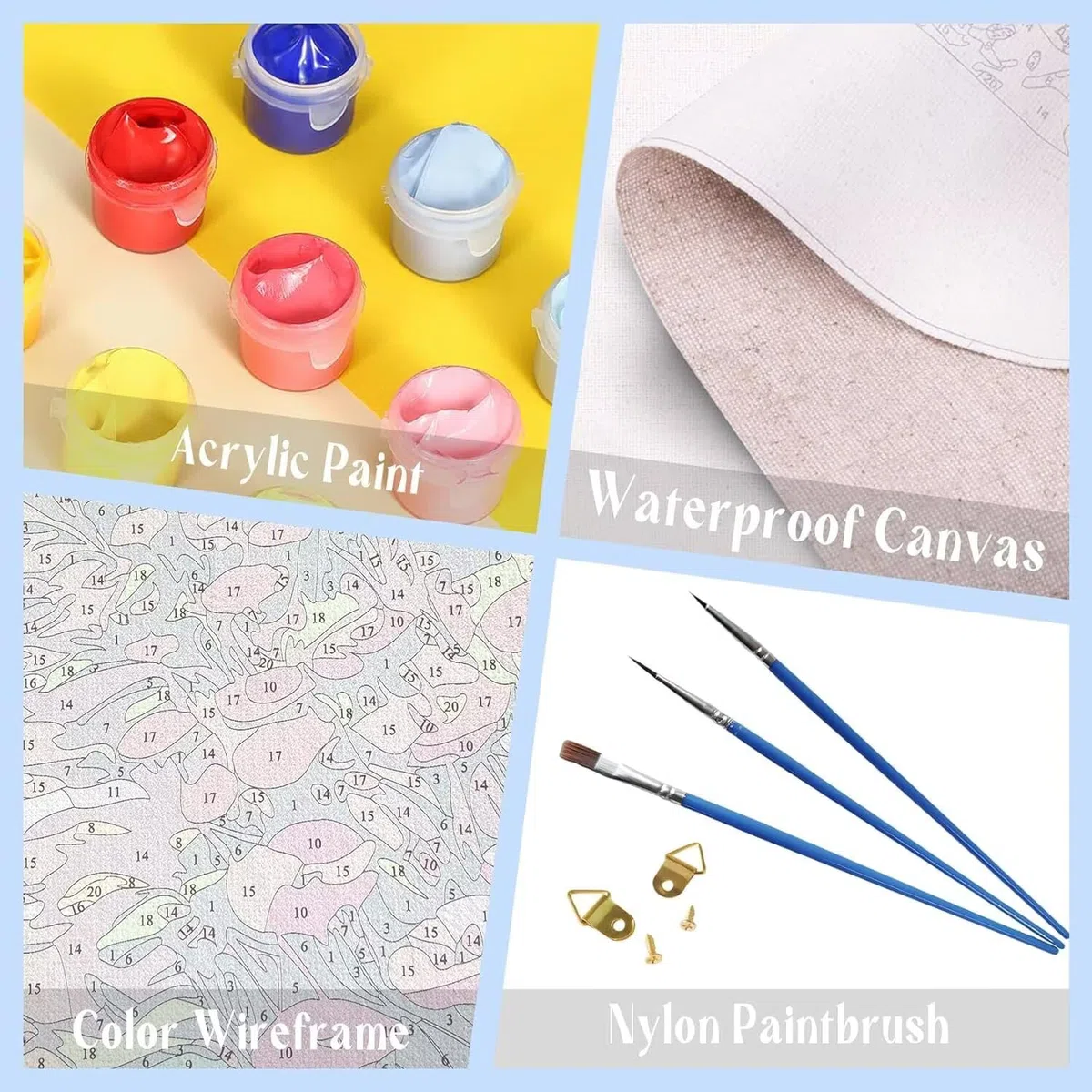 Malen-nach-Zahlen-Set für Erwachsene, Malen-nach-Zahlen-Set für Erwachsene, Malen-nach-Zahlen, Acryl, Farbe nach Zahlen für Erwachsene/Anfänger, Ölgemälde, Basteln für Heimdekoration, 90 x 120 cm