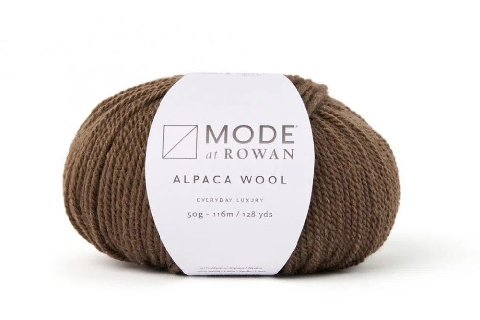 Rowan Mode Alpakawolle Garn - 16 Walnuss - Vorteilspack 10 x 50 g Knäuel - 116 Meter pro Knäuel