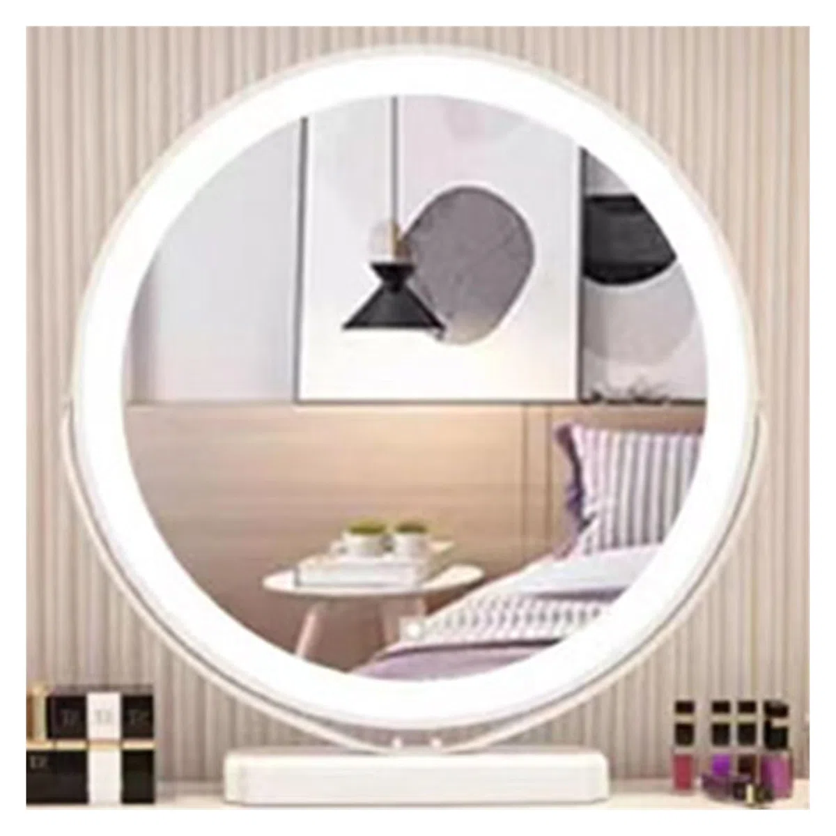 Schminktisch Schminktisch mit 1 Schublade und Samthocker Vanity Table Set