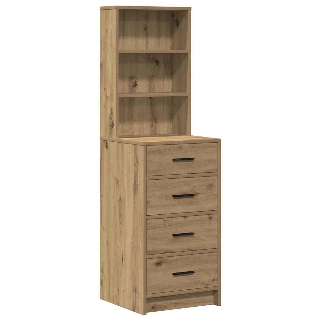 Schminktisch Set Braun 50 x 41 x 135 cm Holzwerkstoff mit LED-Spiegelbeleuchtung Styling-Tisch für Schlafzimmer, Frisieren, Kosmetik, Make-up, Stauraum, Organizer, Abstellfläche