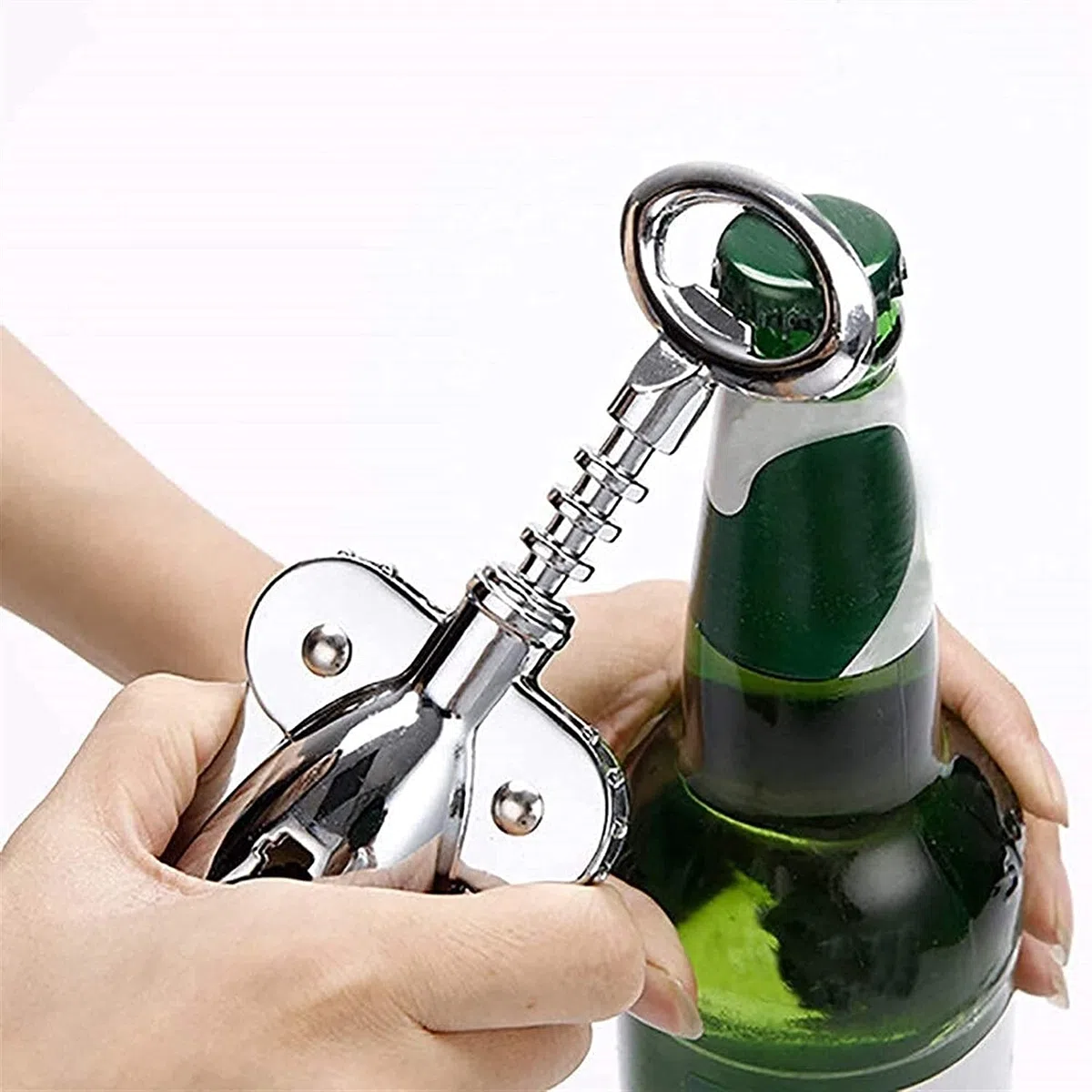 Weinöffner, Weinöffner, multifunktionaler Korkenzieher, Weinflaschenöffner, Kellnerkorkenzieher mit Stopfen-Set for Weinliebhaber, Kellner