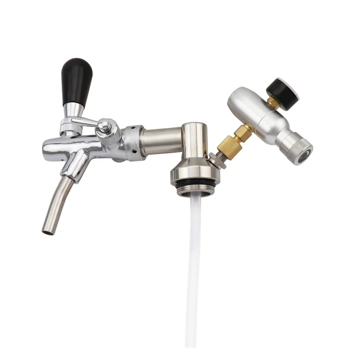 bierbrauset Homebrew Mini Keg 5L Druckbierfasssystem Einstellbarer Bierhahn und CO2-Regler Heimbrau-Sets