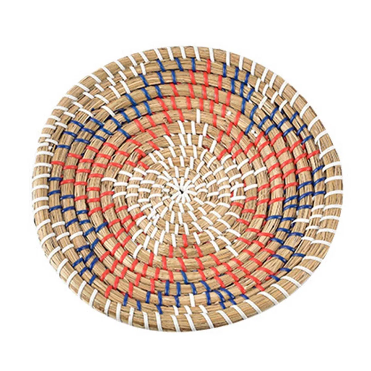 Wandkorb-Dekor, 100% natürliches Rattan, geflochtenes Seegras, handgefertigt, for Aufhängen, gewebter Wandkorb,Korbdekorationen(W)