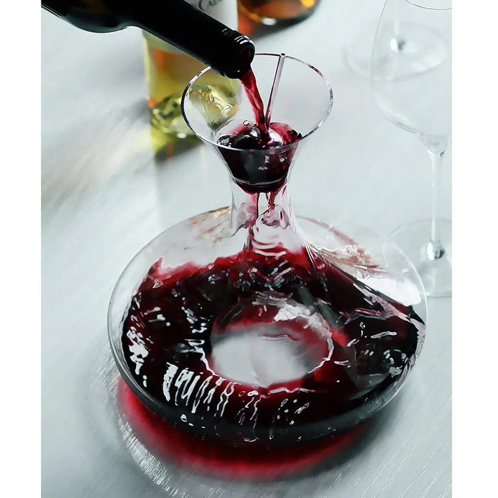 Wein Dekanter Kreativer Wasserfall Wein-Dekanter-Topf-Set Haushaltskristallglas Wein-Dispenser-Persönlichkeit Gießflasche geeignet für Bars Restaurants oder Geschenke Dekantierer