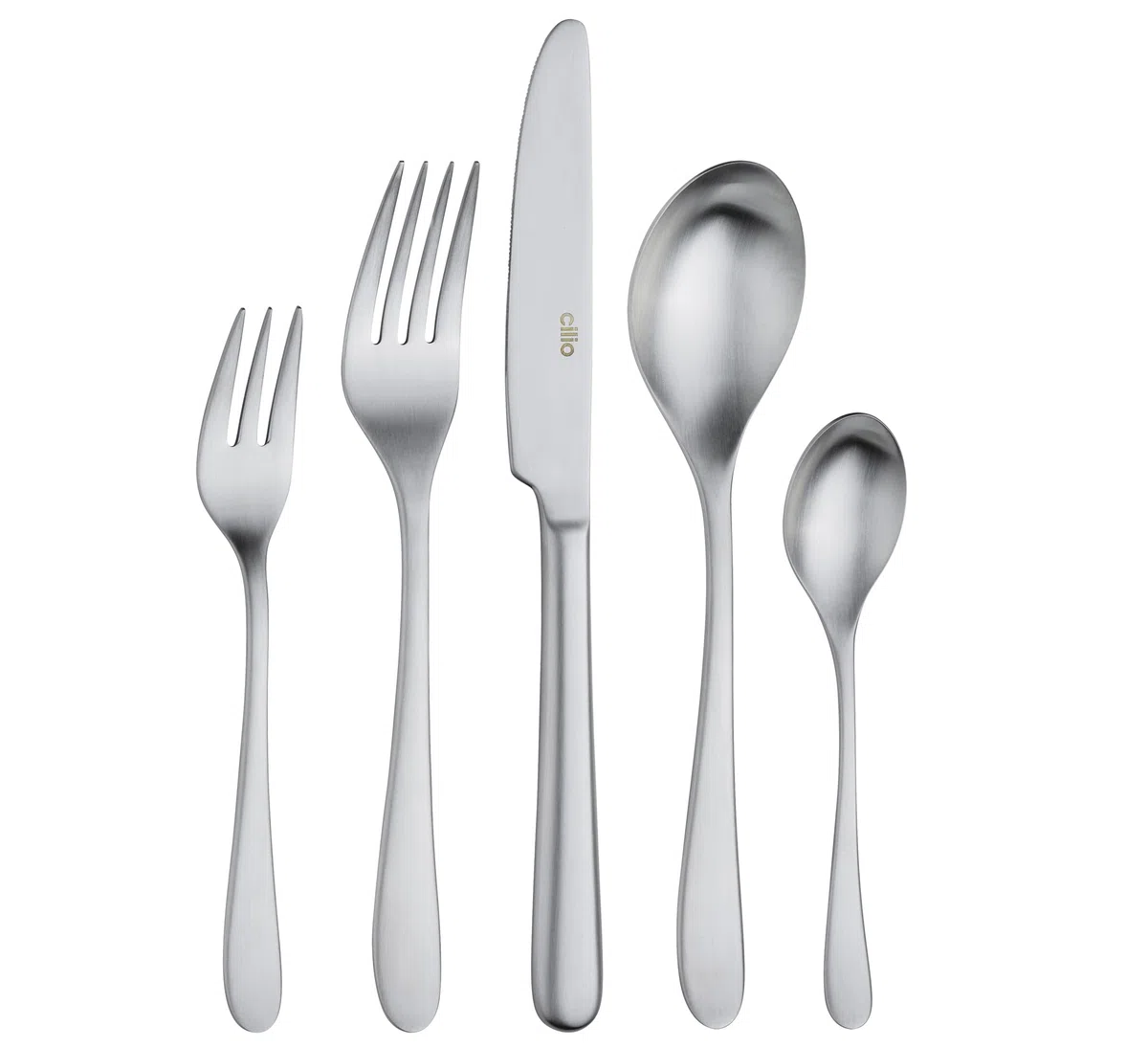 cilio Besteck-Set FIRENZE 30-teilig, Premium Edelstahl satiniert mit zeitlosem Design, abgerundete Griffe für erlesene Tafelkultur, inklusive Geschenkverpackung, ideale Geschenkidee
