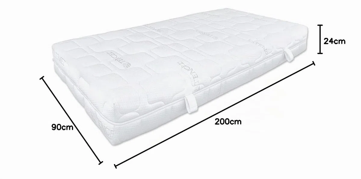 Matratzen Perfekt Kaltschaummatratze Terra Med Visco 90x200 H2 24 cm