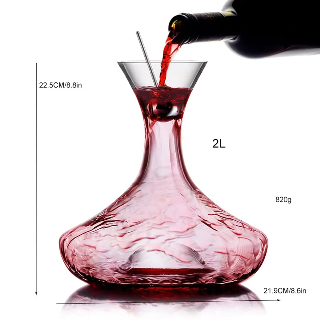 Wein Dekanter Kreativer Wasserfall Wein-Dekanter-Topf-Set Haushaltskristallglas Wein-Dispenser-Persönlichkeit Gießflasche geeignet für Bars Restaurants oder Geschenke Dekantierer